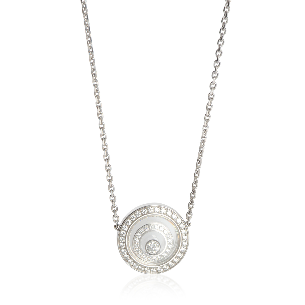 Chopard White Gold Diamond Happy Spirit Pendant